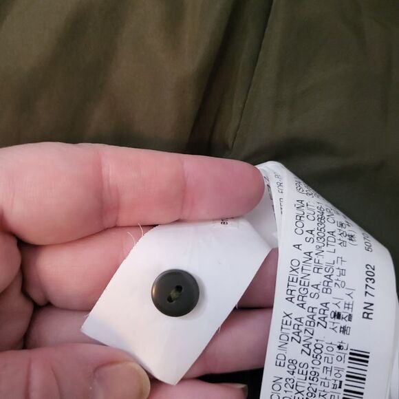 Zara Trafaluc outerwear olive green puffer vest - Picture 7 of 13